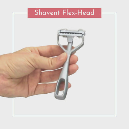 SHAVENT Compact, the handy plastic-free shaver for the shower and when travelling 